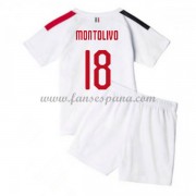 Camisetas De Futbol Niños AC Milan Riccardo Montolivo 18 Segunda Equipación 2019-20..